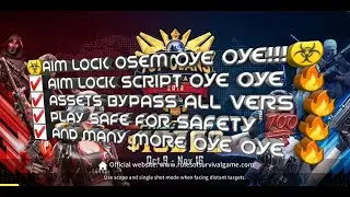 🔥AIM LOCK OYE OYE SCRIPT🔥 ASSETS BYPASS | ☣️NEW GAME GUARDIAN 99.1 ☣️ | Rules of Survival |