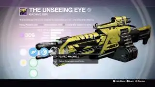 Destiny - The unseeing eye showcase & review | Trials of Osiris machine gun