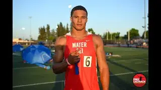Mater Dei junior Domani Jackson ties the California State High School record in the 100-meter dash!