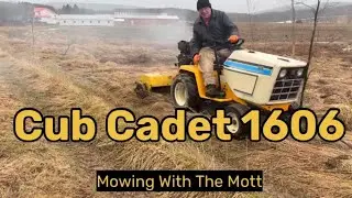 Cub Cadet 1606 Mowing With The Mott