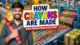 How Crayons Are Made in a Factory | Crayon Production Process Explained