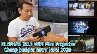 Обзор версии ELEPHAS W13 WiFi Mini Projector 2020 от Бенсона Чика Дешево и сердито