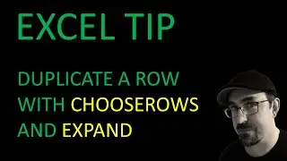 Excel LAMBDA: Simple function to duplicate a row