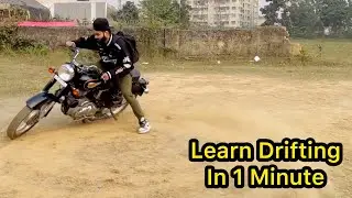 Bullet Learn Drifting || Royal Enfield Stunts ❤️