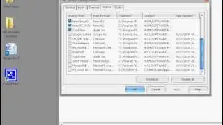 Msconfig startup and services disabling