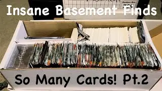 Basement Find! Box #2 Part 2! Filled Binders, Hockey/Baseball Cards, Coins, Stamps and more!