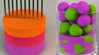 Very Satisfying Drop and Squish Kinetic Sand ASMR No.4