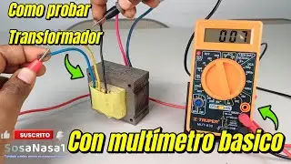Como probar Transformador el&eacute;ctrico usando el mult&iacute;metro digital b&aacute;sico modelo 830