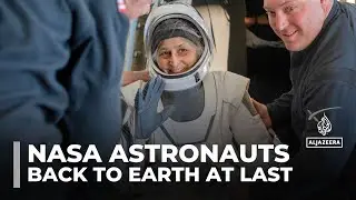Stranded NASA astronauts finally return to Earth after 9 months in space