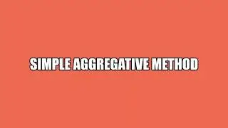 Simple Aggregative Method | Tumkur University |