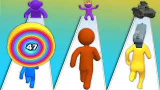LAYER MAN 3D vs GIANT RUSH vs GUN HEAD RUN - Triple Gameplay