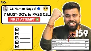 How to PASS CS Exams in First Attempt ✅  CS Executive and Professional