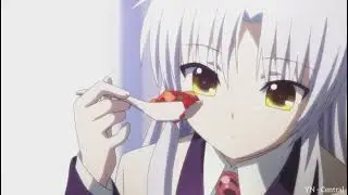 Angel Beats - Kanade and Otanashi Eat Mabo Tofu! 🍱 (English Dubbed)