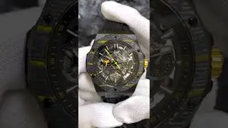 WM128 KungFu Mechanical Watch | 42mm Case | Carbon Fiber Bezel | Skeleton Design #wmwatch