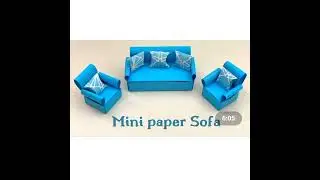 making cute mini paper sofa