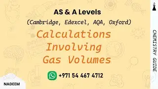 Calculations Involving Gas Volumes l CHEMISTRY l AS  LEVELS l Science And Math