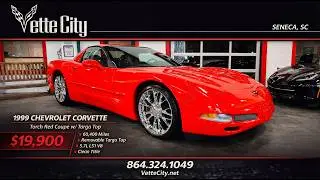 1999 Chevrolet Corvette, Torch Red/Light Oak, LOW 60k Miles, Auto - $19,900