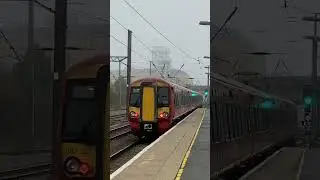 Great Northern Class 387128 and 387207 departing Cambridge