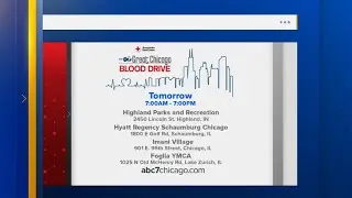 First day of ABC7 Great Chicago Blood Drive wraps up, more locations to be open Thursday