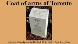 Coat of arms of Toronto