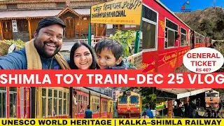 Shimla Kalka Toy Train VLOG | UNESCO Mountain Trains of India | Shimla to Solan-Dharampur #himachal