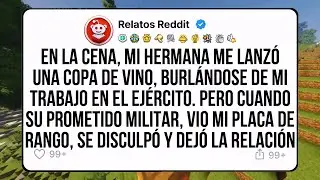 En la cena, mi hermana me lanzó una copa de vino, burlándose de mi trabajo en el ejército. Pero...