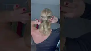 Updo hairstyle for short hair #hairtutorial #hairhack #shorthairstyles #hairtips