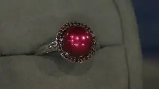 Honora Cultured Pearl 10.0mm & 1/5 cttw Diamond Sterling Ring on QVC