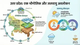 उत्तर प्रदेश विशेष: भौतिक स्थिति & जलवायु  || UP Special Gk || UPPSC || UPPCS || UPSI || UPSSSC 
