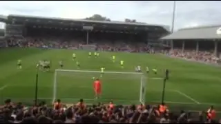 Last min penalty! Fulham v Brighton 15/08/2015