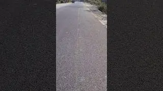 Simple process of road marking.