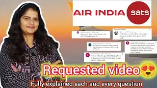 Itne sare requested questions😍||video on aviation industry🥰#youtube#aviation #trending #airindiasats