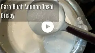 Cara nak masak tosai - part 1| Indian Style| Batter Tosai | Malay subtitle