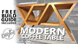 RECLAIMED MODERN COFFEE TABLE (Easy to build!) - a Decent Project