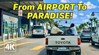 Sangster Airport to St. Ann Jamaica 🇯🇲 | Coastal Drive in 4K UHD