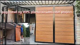 pag install ng WPC planks para gate