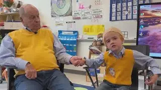 100-year-old Atlanta man celebrates 100th day of school with great-granddaughter's class