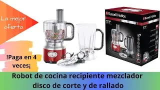 Russell Hobbs Retro Robot de cocina 25180-56 850 W vaso para smoothies recipiente mezclador