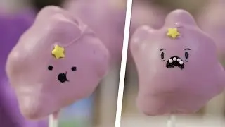 Lumpy Space Princess Marshmallow Pops - Quake n Bake
