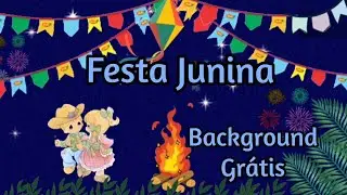 Fundo animado musical - Background Festa Junina
