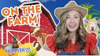 On the Farm 🐄 🐖🐓Learn Farm Animal Names & Sounds | Old Macdonald | Bingo | HappyNess
