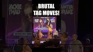 INCHES AWAY! 😱 Kerry Awful&rsquo;s Massive Splash Saves the Tag Team Titles