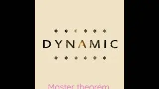 Master Theorem (DAA)