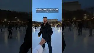 Ice Skating in Washington D.C. #iceskating #christmas #shorts