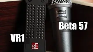 SE Voodoo VR1 vs Shure Beta 57 (acoustic guitar) (pt.1)