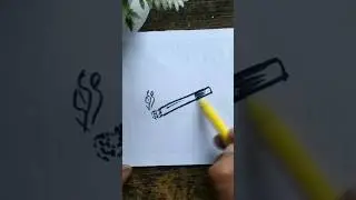 how to draw a cigarette #shorts #youtubeshorts #drawingideas #drawingtutorial #art