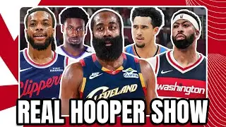NBA TRADE DEADLINE MADNESS: Harden to Cavs (for Garland) + Anthony Davis to Wizards?! | Real Hoop