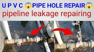 how to repair PVC pipe hole water leakage|valve hole repair|excellent plumbering work