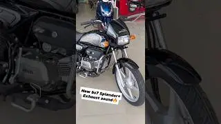 New Hero Splendor plus bs7 -🚀Exhaust Sound #splendor #splendorplus #splendorplus2025 ​⁠@bikeshunt