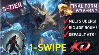 ONE-SWIPE KABOOM all end game content with【Wyvern Default Atk】Big AoE, DPS & Braindead Build | 0.4